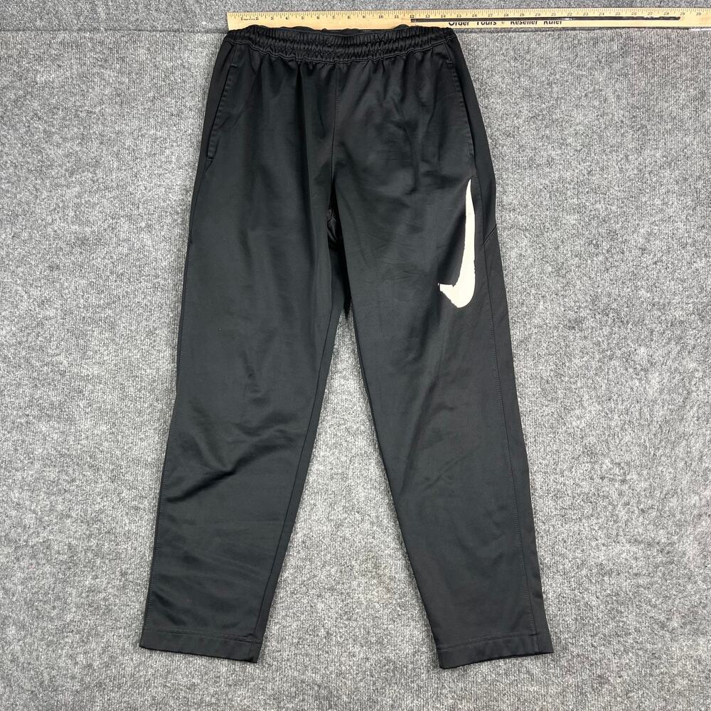 Nike Pants Mens Size M Black Dri Fit Athletic Training Jogger Stretch Swoosh